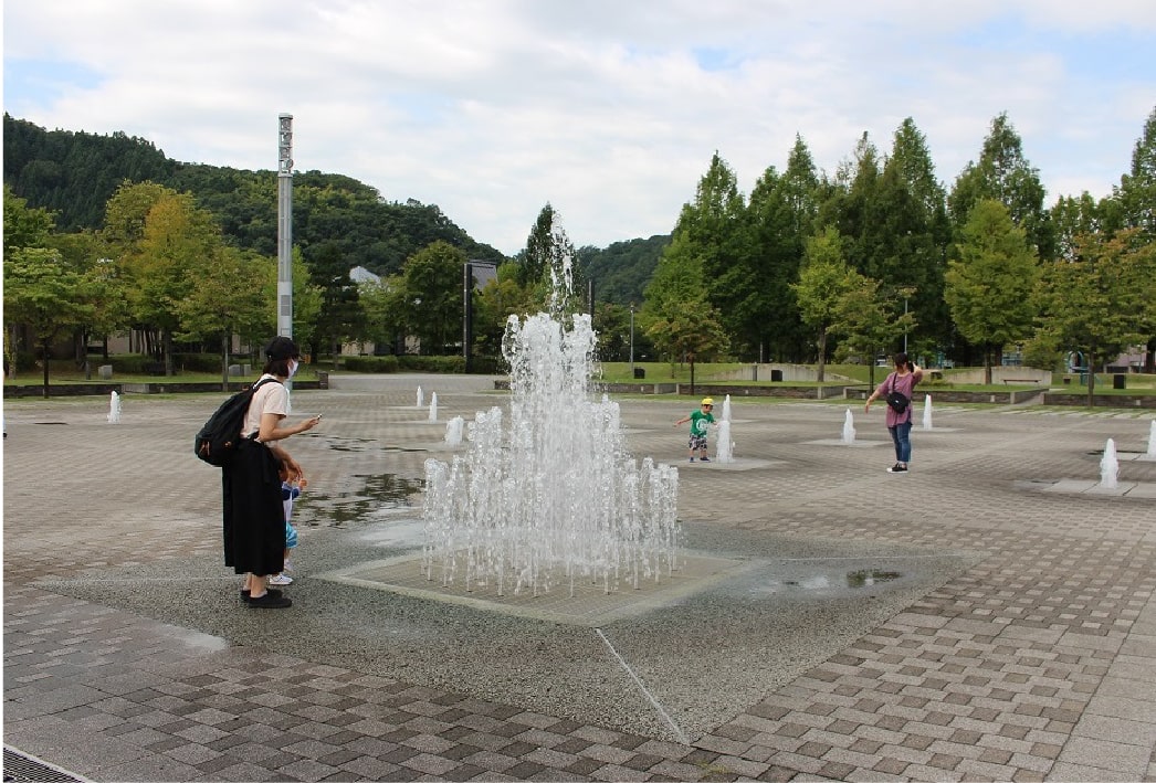 道の駅天童温泉噴水ひろば