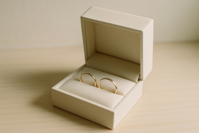 箱に入った結婚指輪