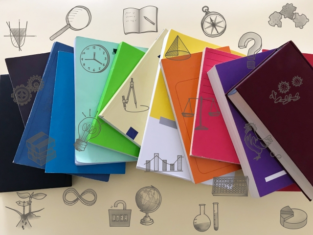 本から学ぶたくさんの事柄をイメージした図